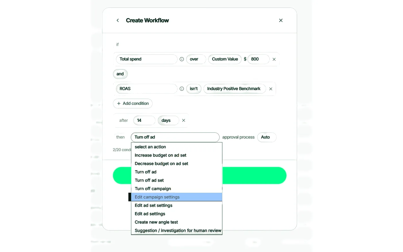 Setup Account Rules